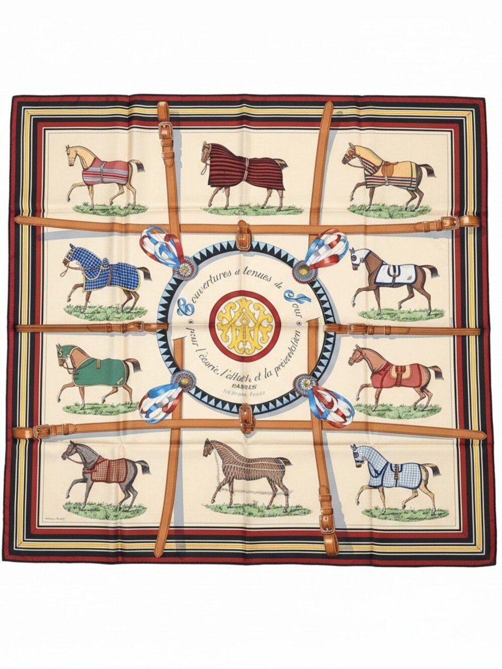HERMES Couvertures et Tenues de Jour Forever Silk Scarf 90